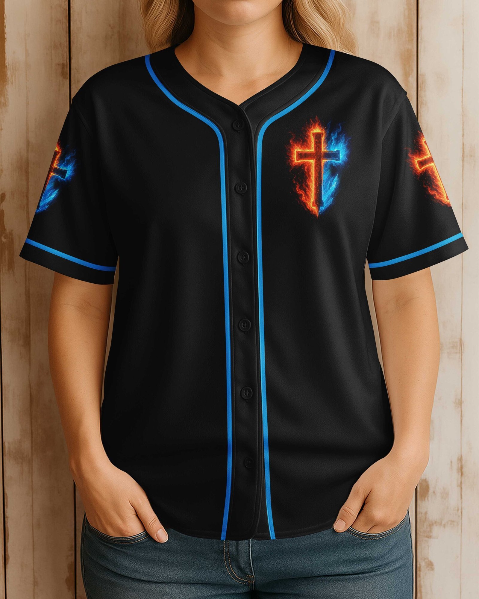 He Died For Me I Ride For Him All Over Print Jersey - Image 2