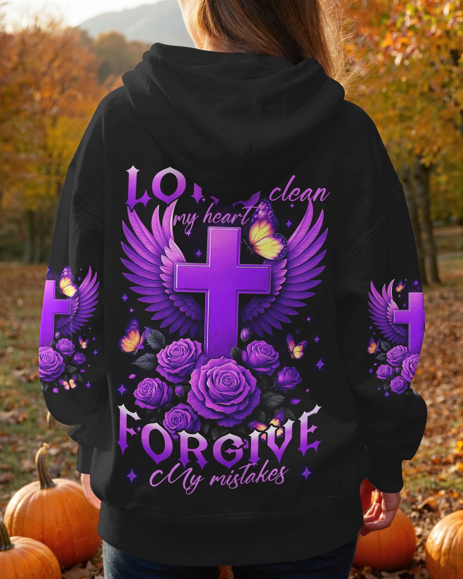 Lord Clean My Heart Forgive My Mistakes T-Shirts - Image 9
