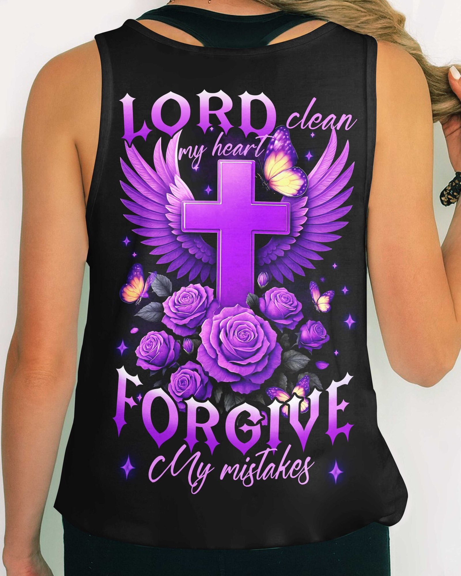 Lord Clean My Heart Forgive My Mistakes T-Shirts - Image 16