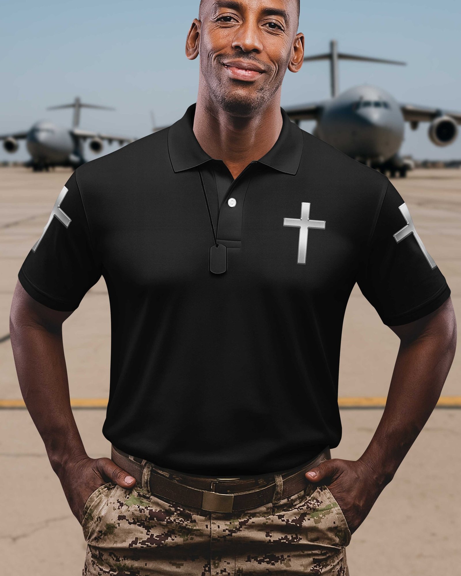 God Took The Strongest Marines And Made Them Warriors Of Christ Polo - Image 4