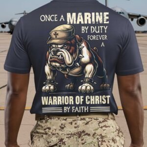 Once A Marine By Duty Forever A Warrior Of Christ By Faith Polo