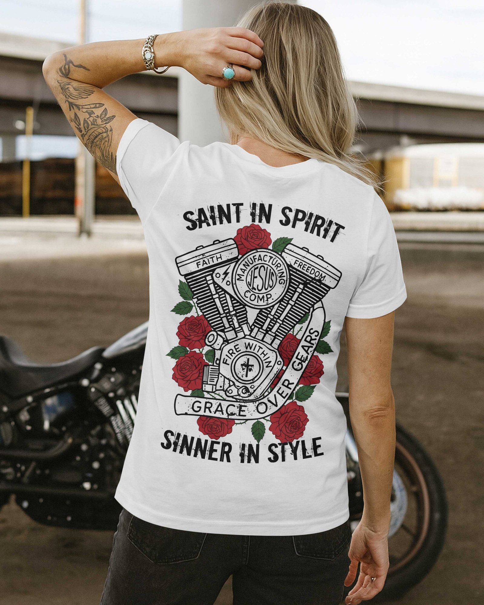 Saint In Spirit Sinner In Style T-Shirt - Image 10