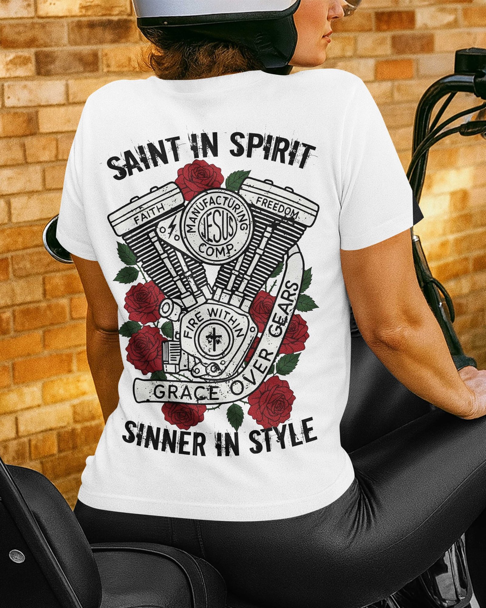 Saint In Spirit Sinner In Style T-Shirt - Image 12