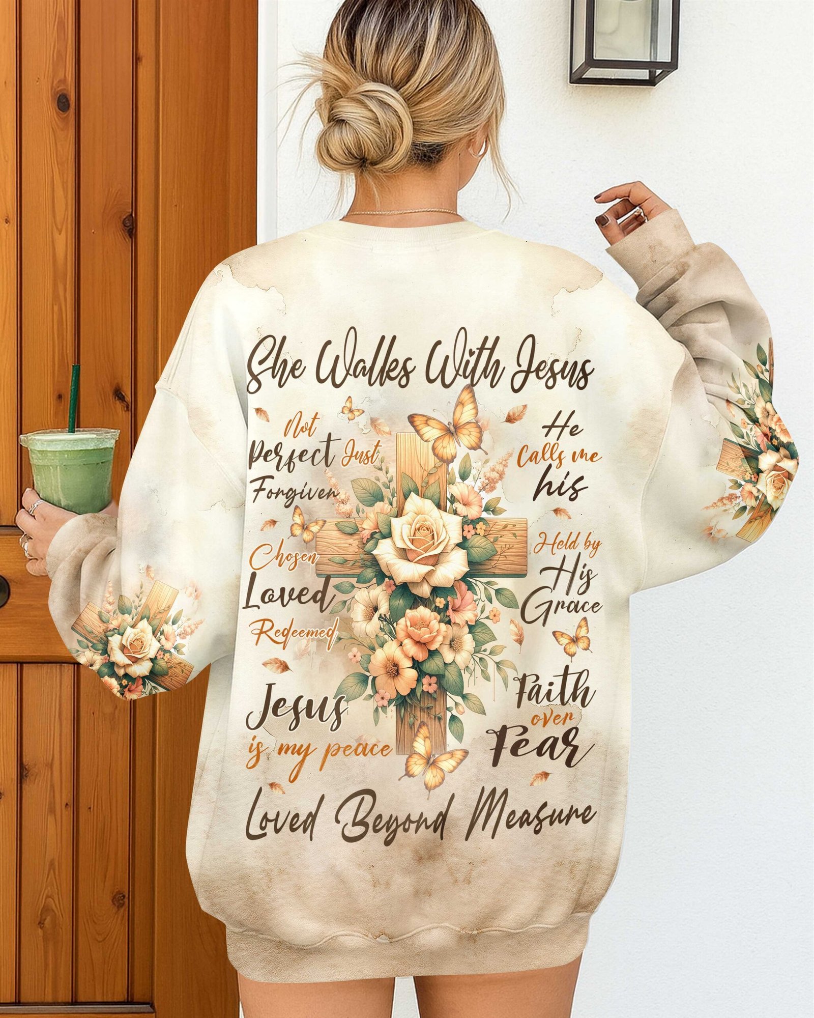 She Walkes With Jesus T-Shirt - Image 7