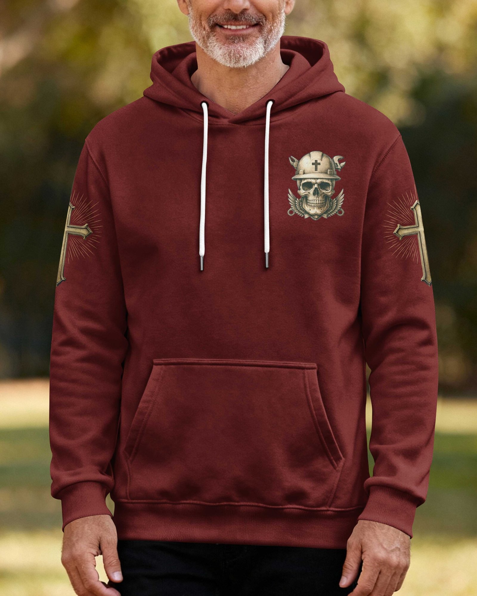 Storms Don't Scare Me God Made Me A Lineman Hoodie - Image 2