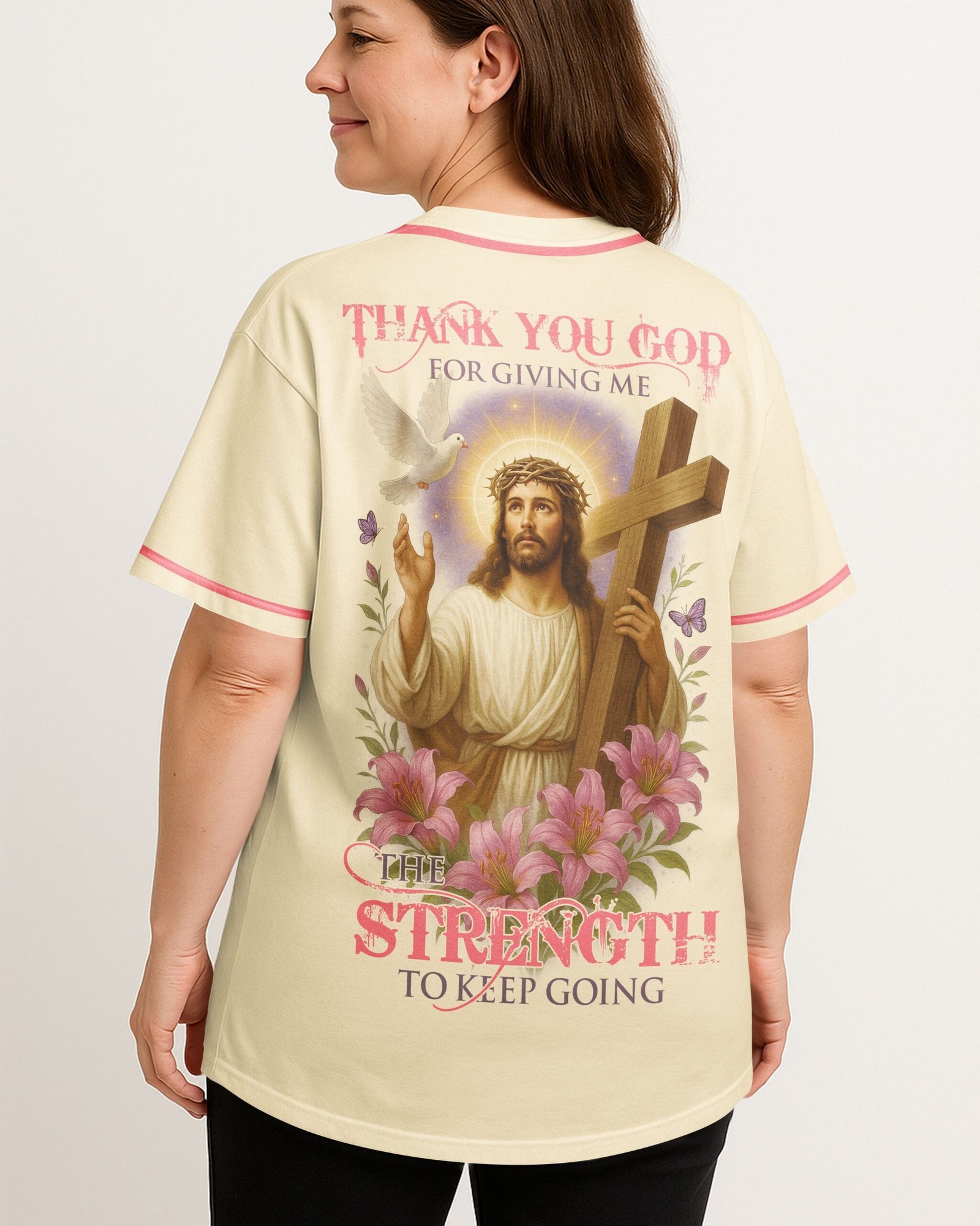 Thank You God All Over Print Jersey - Image 2