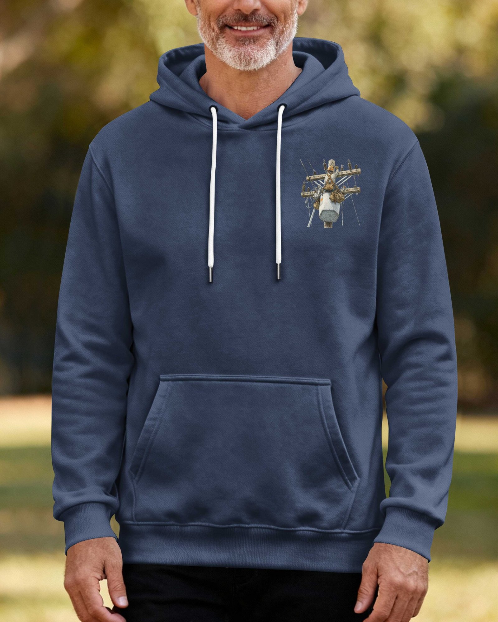 This Lineman Fixes What Storms Break With The Strength God Gives Hoodie - Image 10