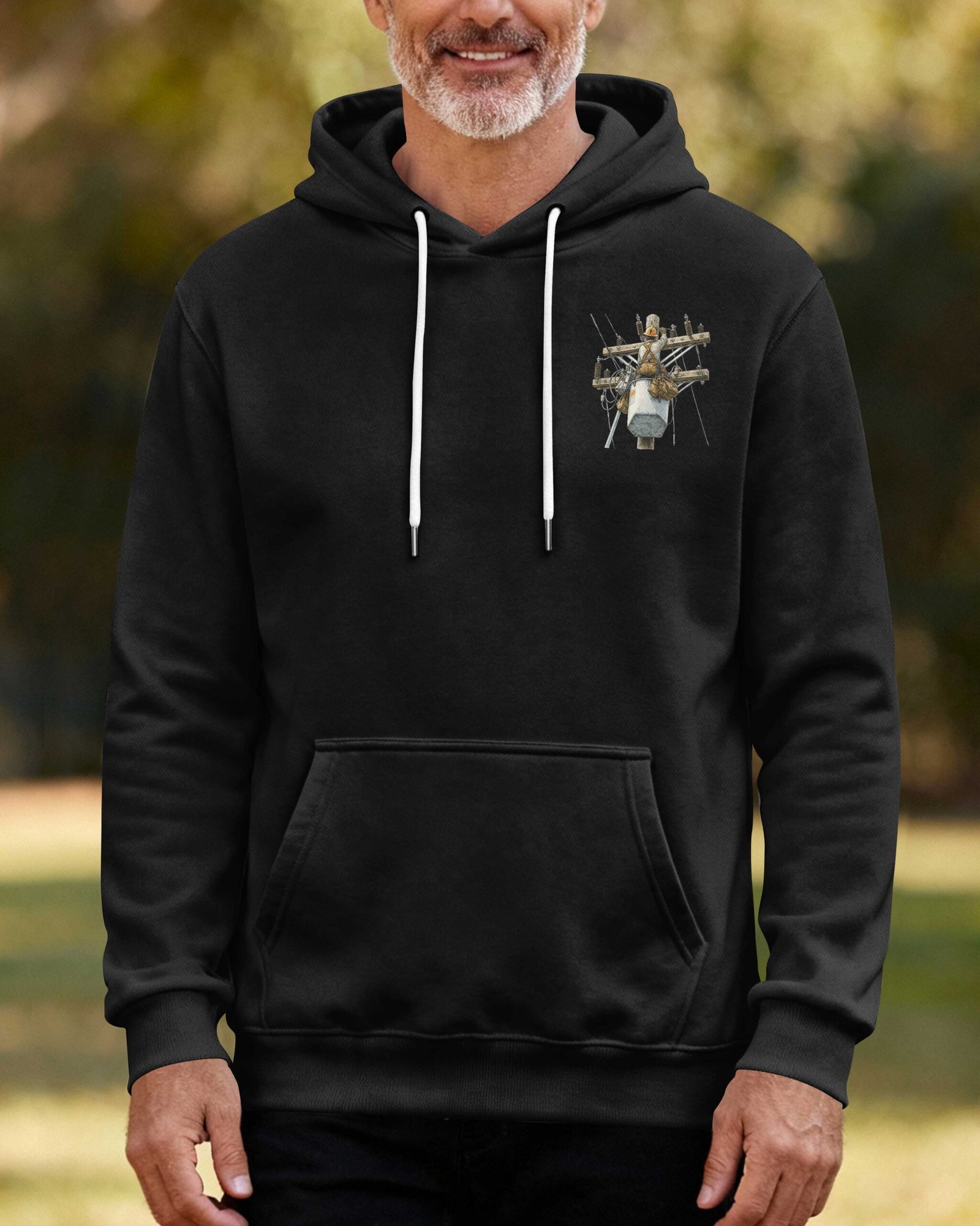 This Lineman Fixes What Storms Break With The Strength God Gives Hoodie - Image 12