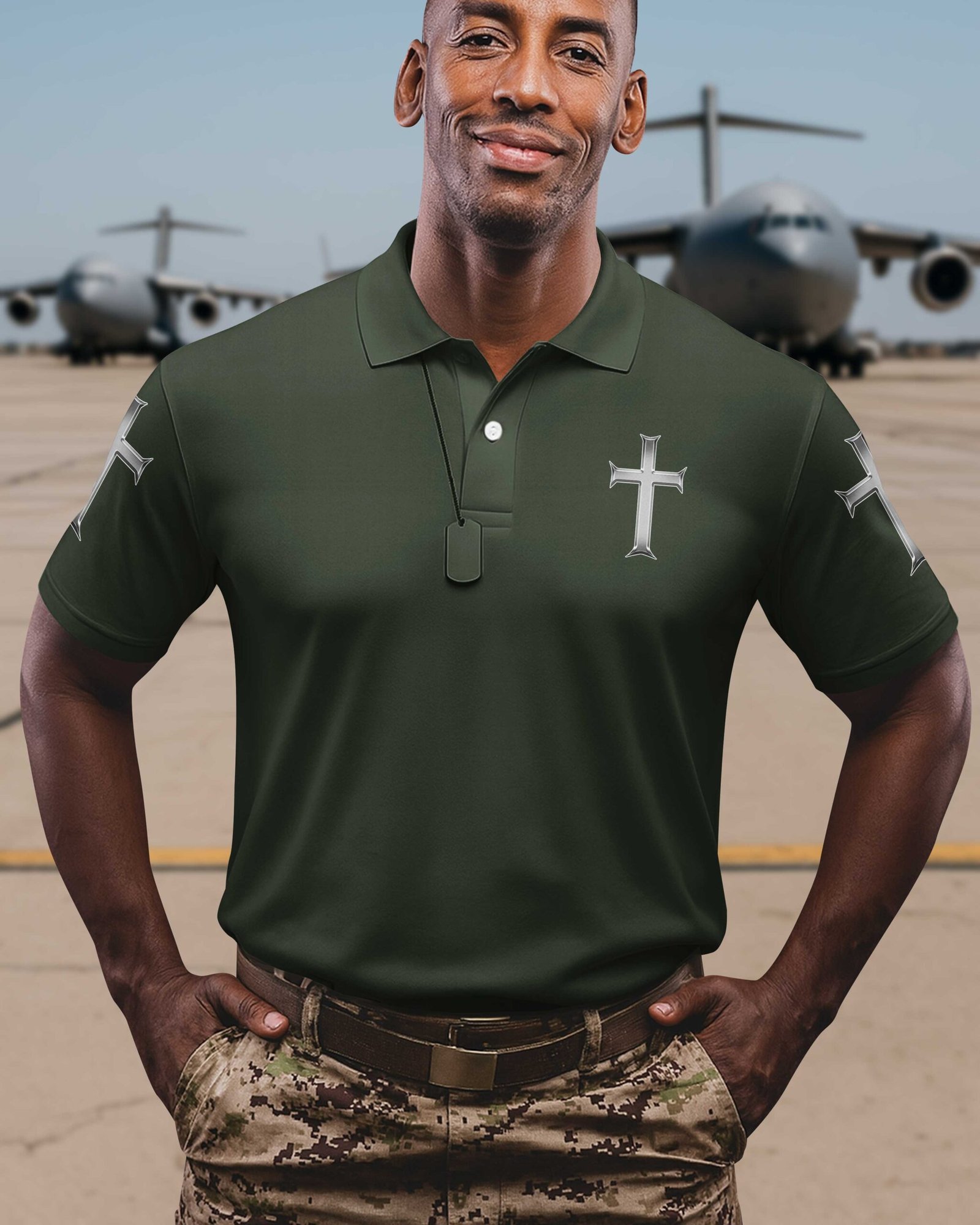 Trained By The Corps Redeemed By The Cross Polo - Image 6