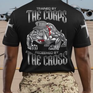 Trained By The Corps Redeemed By The Cross Polo